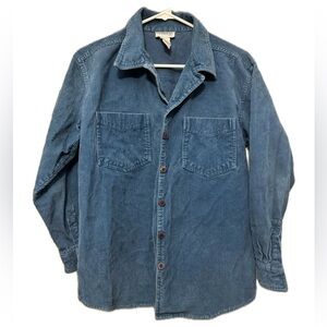✨Corduroy Blue Men’s Button-up
